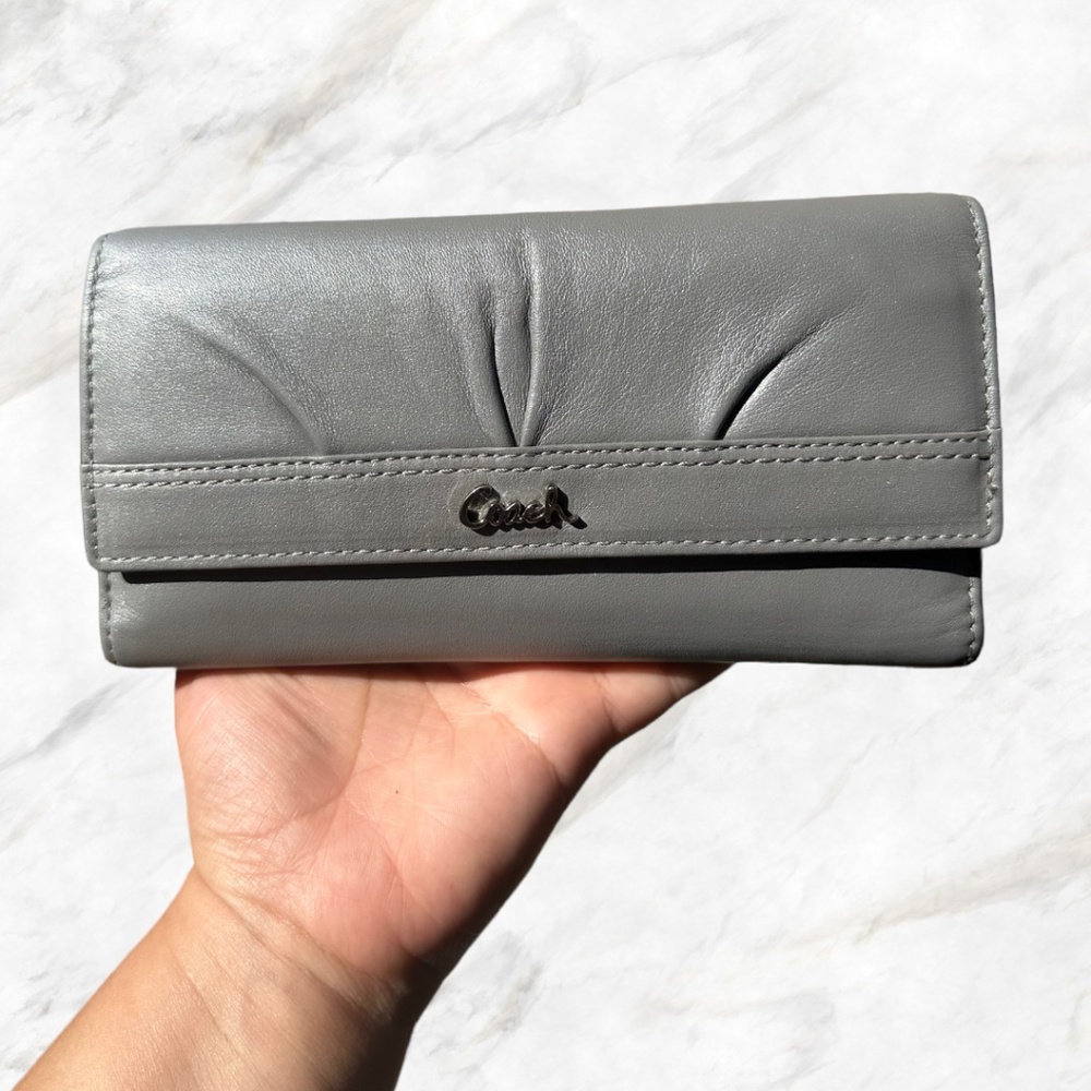 Coach Metallic Silver Handbag - Picture 12 of 16